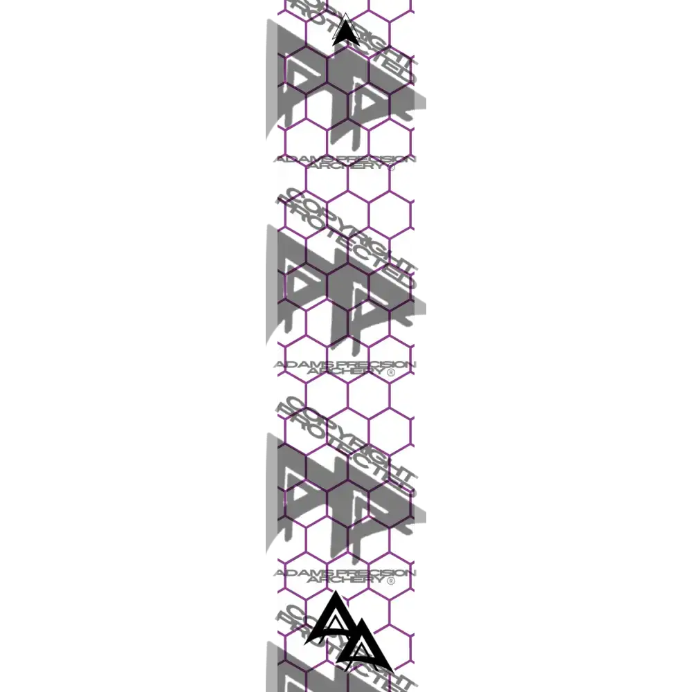 APA PURPLE OUTLINE HEX SERIES ARROW WRAP MATTE (STANDARD) APA HEX SERIES