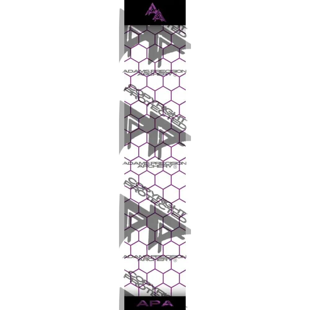 APA PURPLE OUTLINE HEX SERIES ARROW WRAP MATTE (STANDARD) APA HEX SERIES