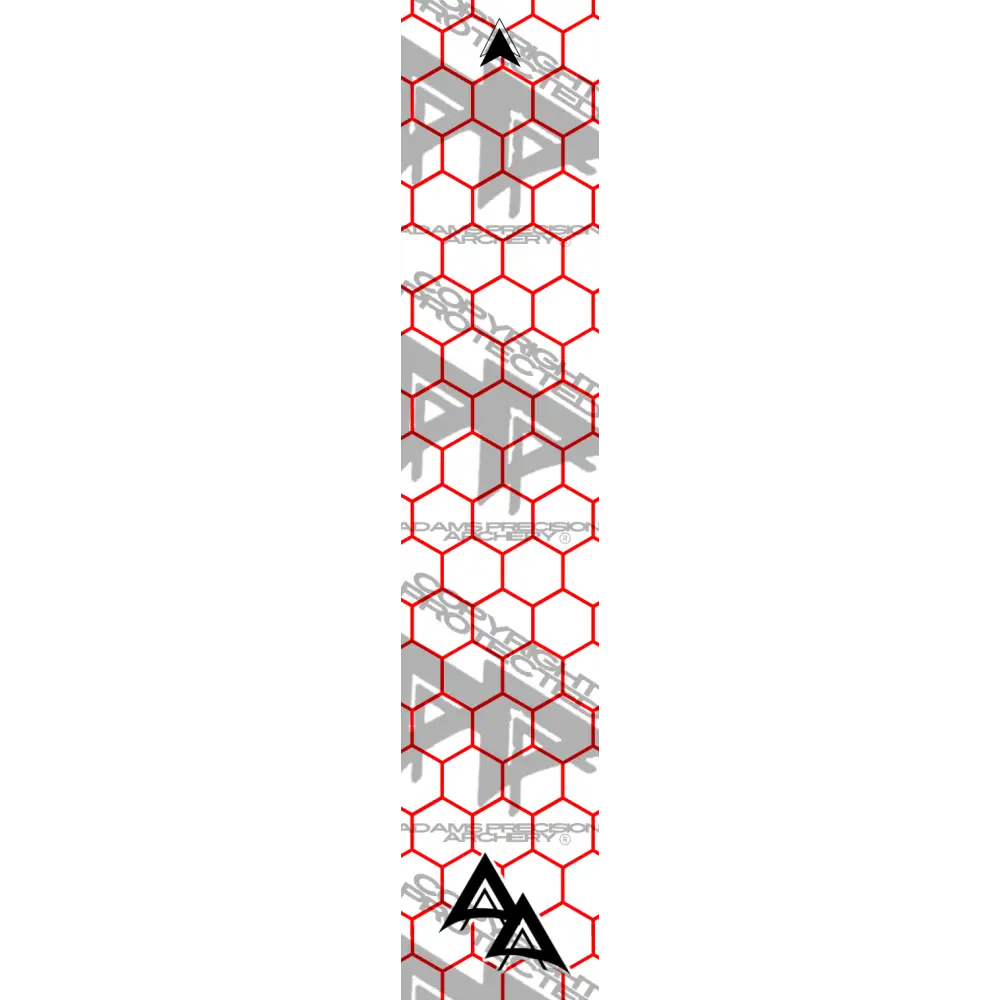 APA RED OUTLINE HEX SERIES ARROW WRAP MATTE (STANDARD) APA HEX SERIES