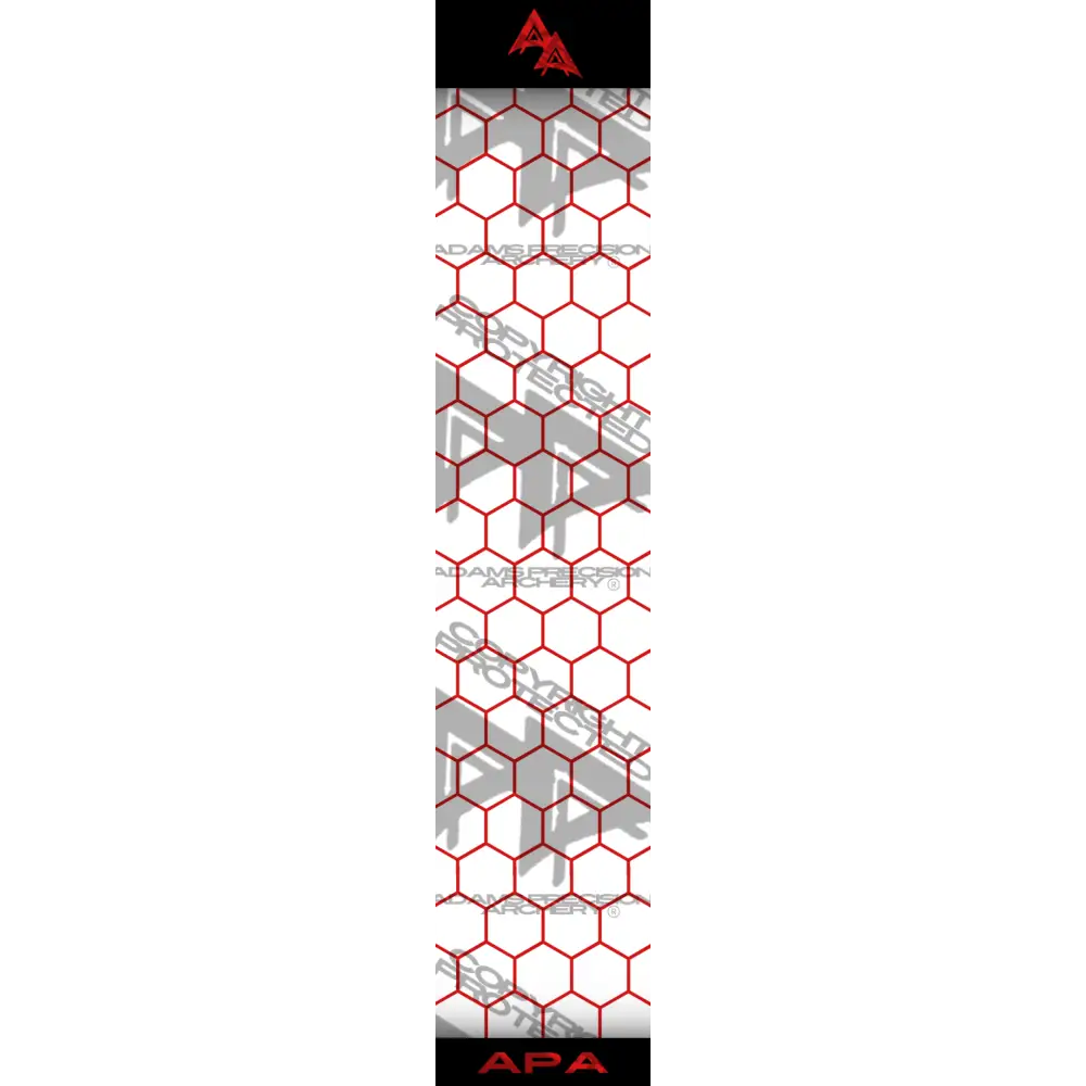 APA RED OUTLINE HEX SERIES ARROW WRAP MATTE (STANDARD) APA HEX SERIES