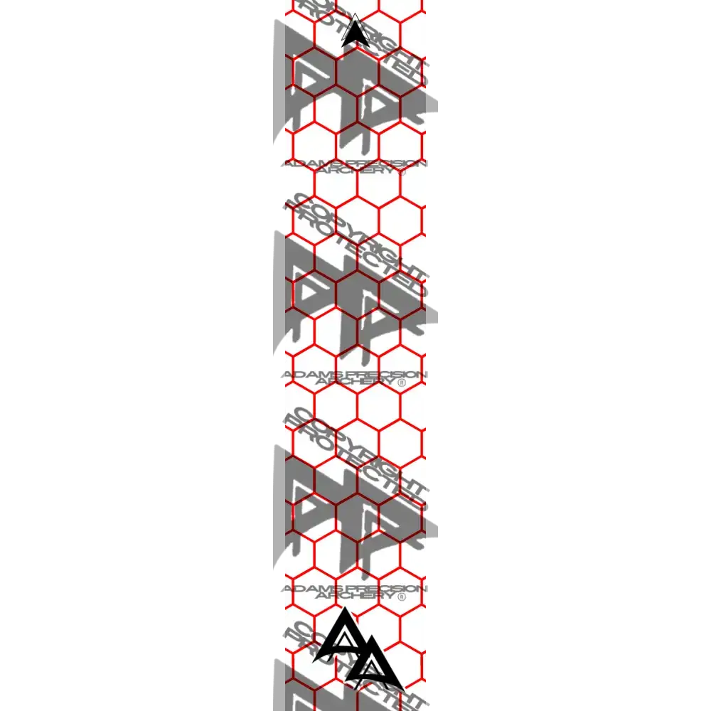APA RED OUTLINE HEX SERIES ARROW WRAP MATTE (STANDARD) APA HEX SERIES