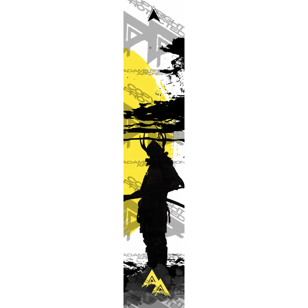 APA SAMURAI SERIES ARROW WRAPS - YELLOW MATTE (STANDARD)