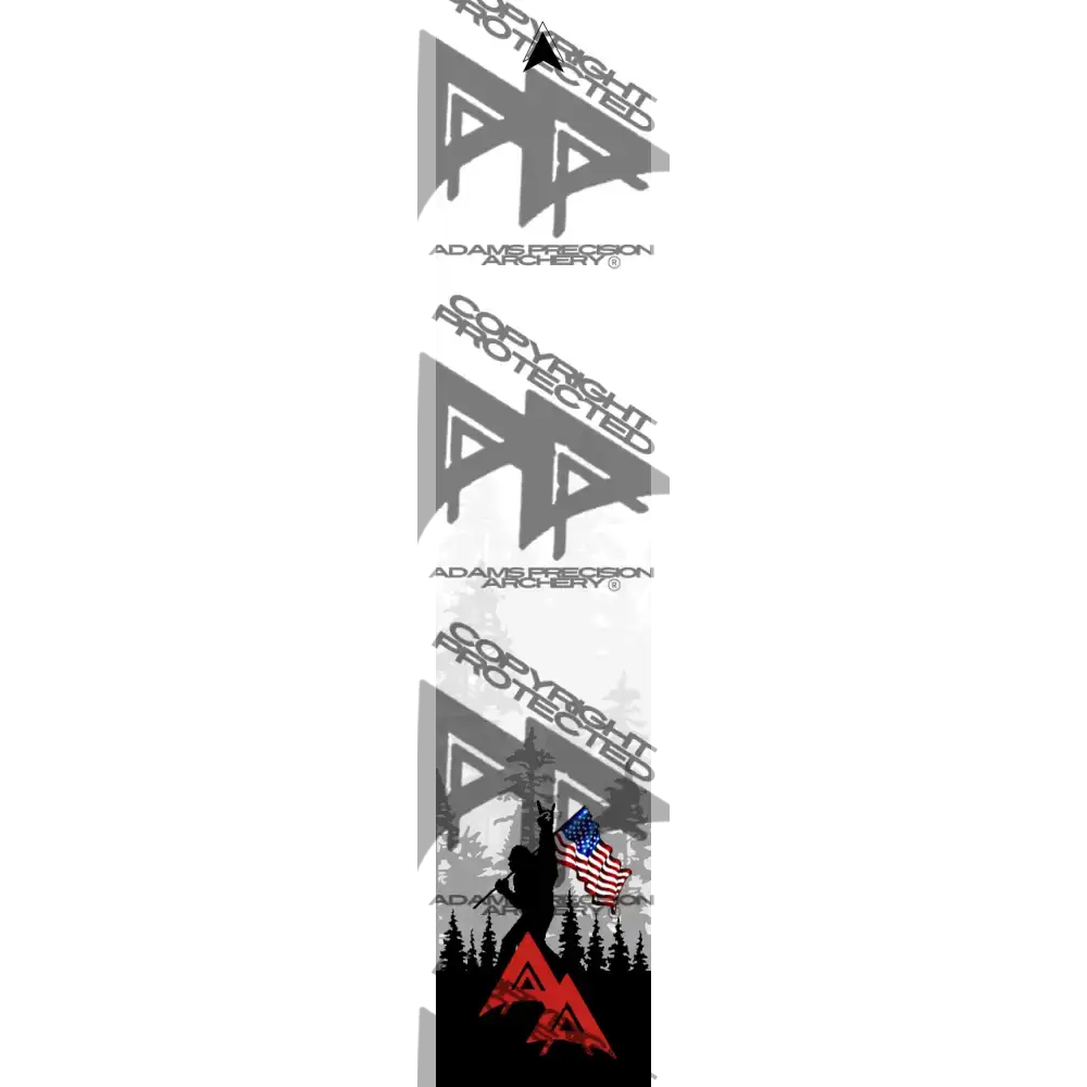 APA SASQUATCH SERIES ARROW WRAPS - AMERICAN FLAG BIGFOOT