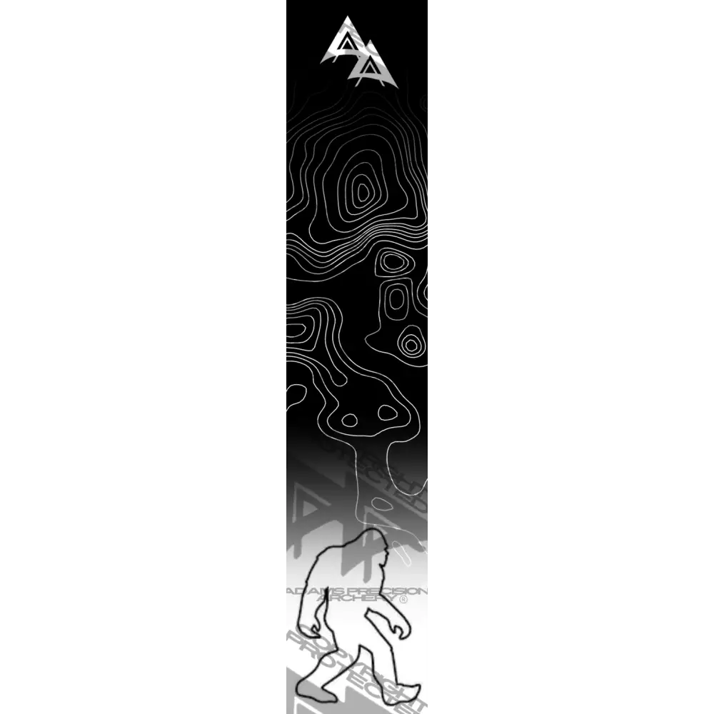 APA SASQUATCH SERIES ARROW WRAPS - BLACK TOPO BIGFOOT