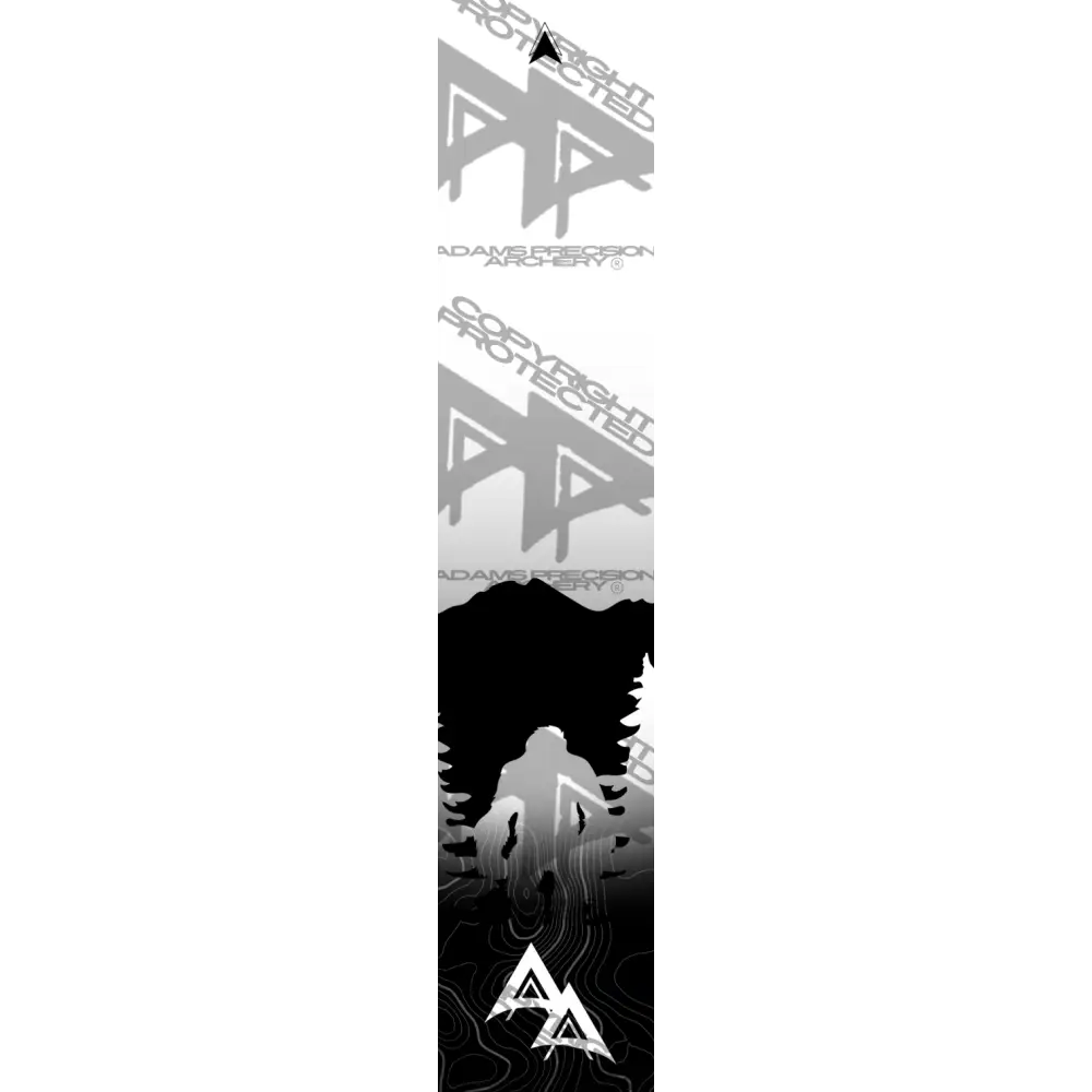APA SASQUATCH SERIES ARROW WRAPS - SASQUATCH MOUNTAINS BLACK