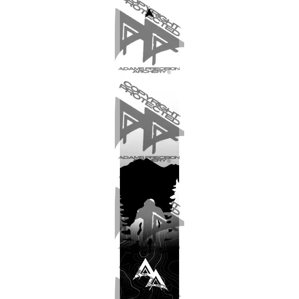 APA SASQUATCH SERIES ARROW WRAPS - SASQUATCH MOUNTAINS BLACK