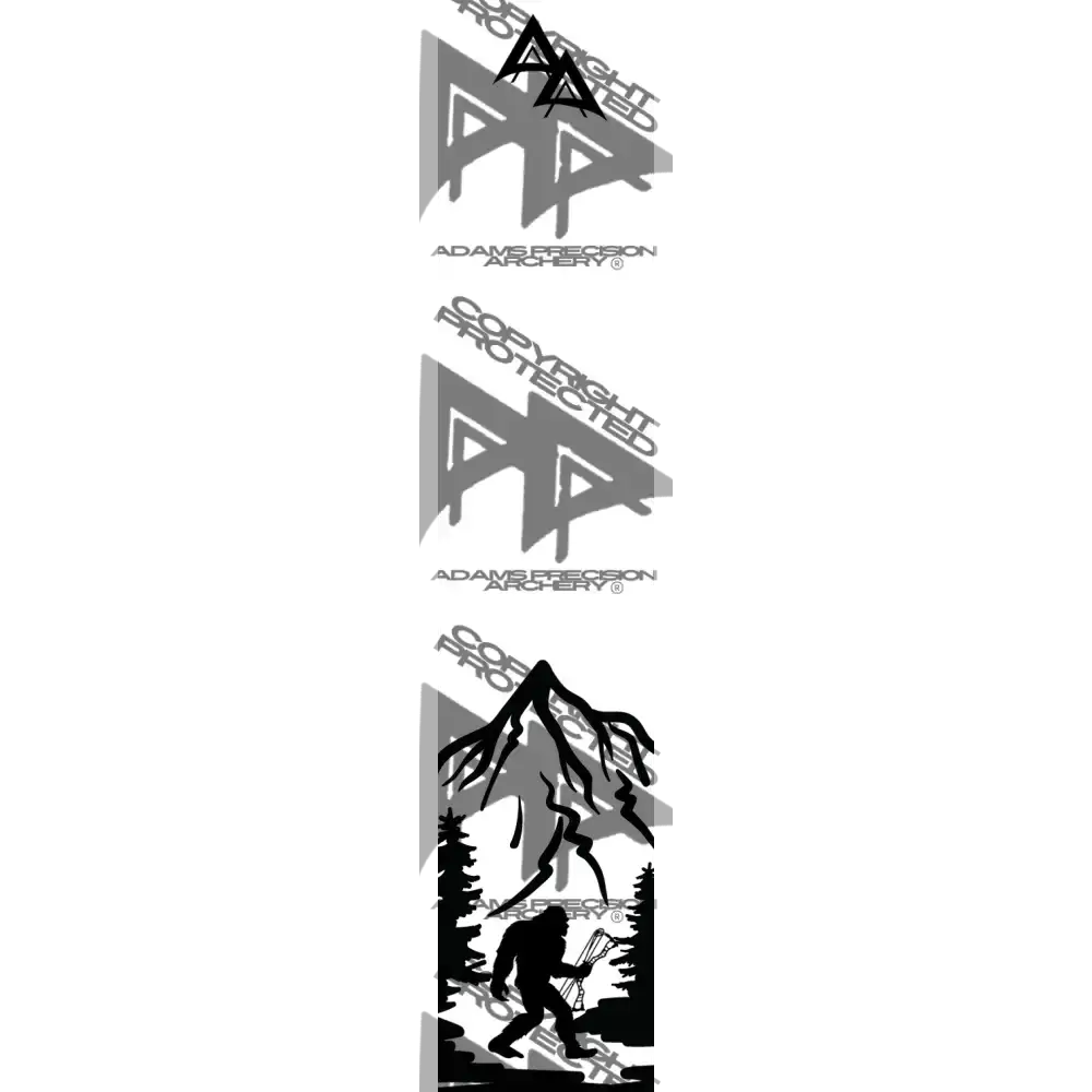 APA SASQUATCH SERIES ARROW WRAPS - SASQUATCH MOUNTAINS WHITE