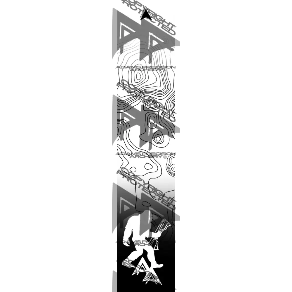 APA SASQUATCH SERIES ARROW WRAPS - WHITE TOPO BIGFOOT