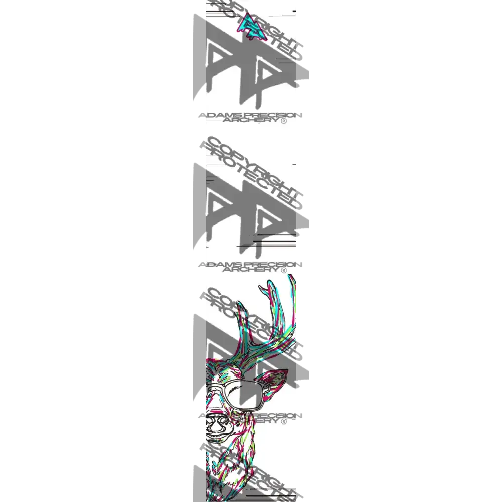 APA SKETCHING SERIES ARROW WRAPS - NEON DEER