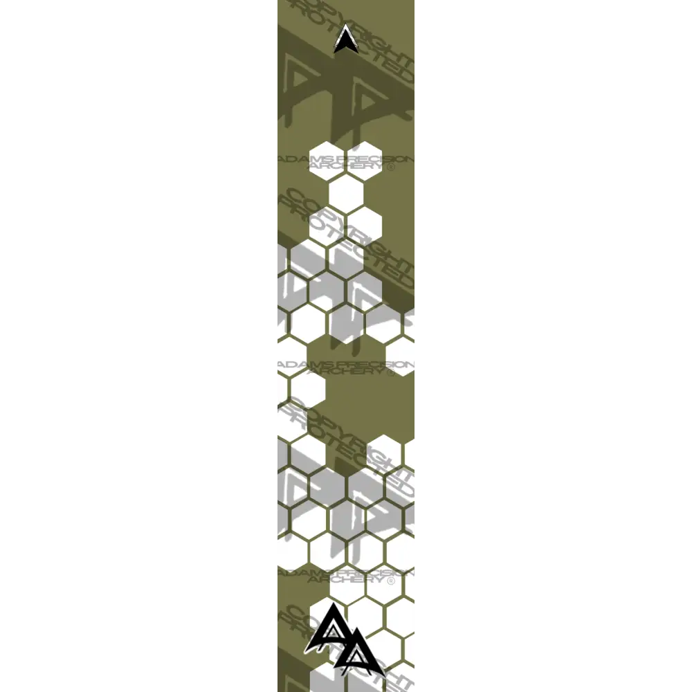 APA SNAKE SKIN SERIES ARROW WRAPS - OD GREEN MATTE (STANDARD)