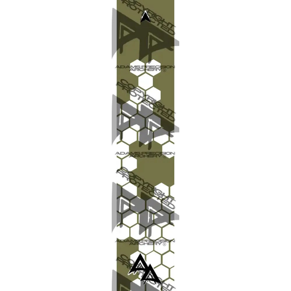 APA SNAKE SKIN SERIES ARROW WRAPS - OD GREEN MATTE (STANDARD)