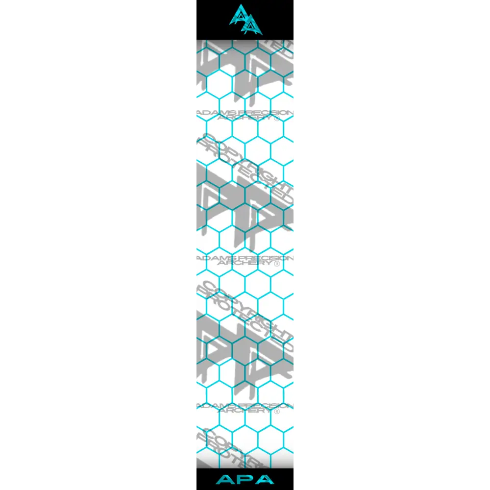 APA TEAL OUTLINE HEX SERIES ARROW WRAP MATTE (STANDARD) APA HEX SERIES