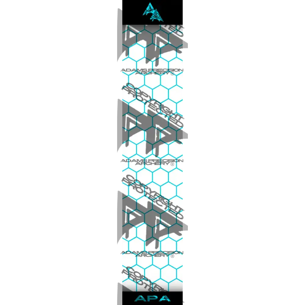 APA TEAL OUTLINE HEX SERIES ARROW WRAP MATTE (STANDARD) APA HEX SERIES