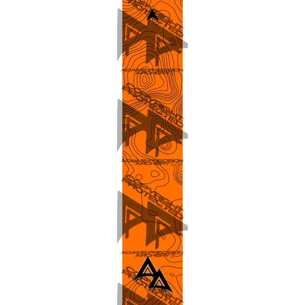 APA TOPO FLO ORANGE ARROW WRAP FLUORESCENT / TRADITIONAL ARROW WRAPS