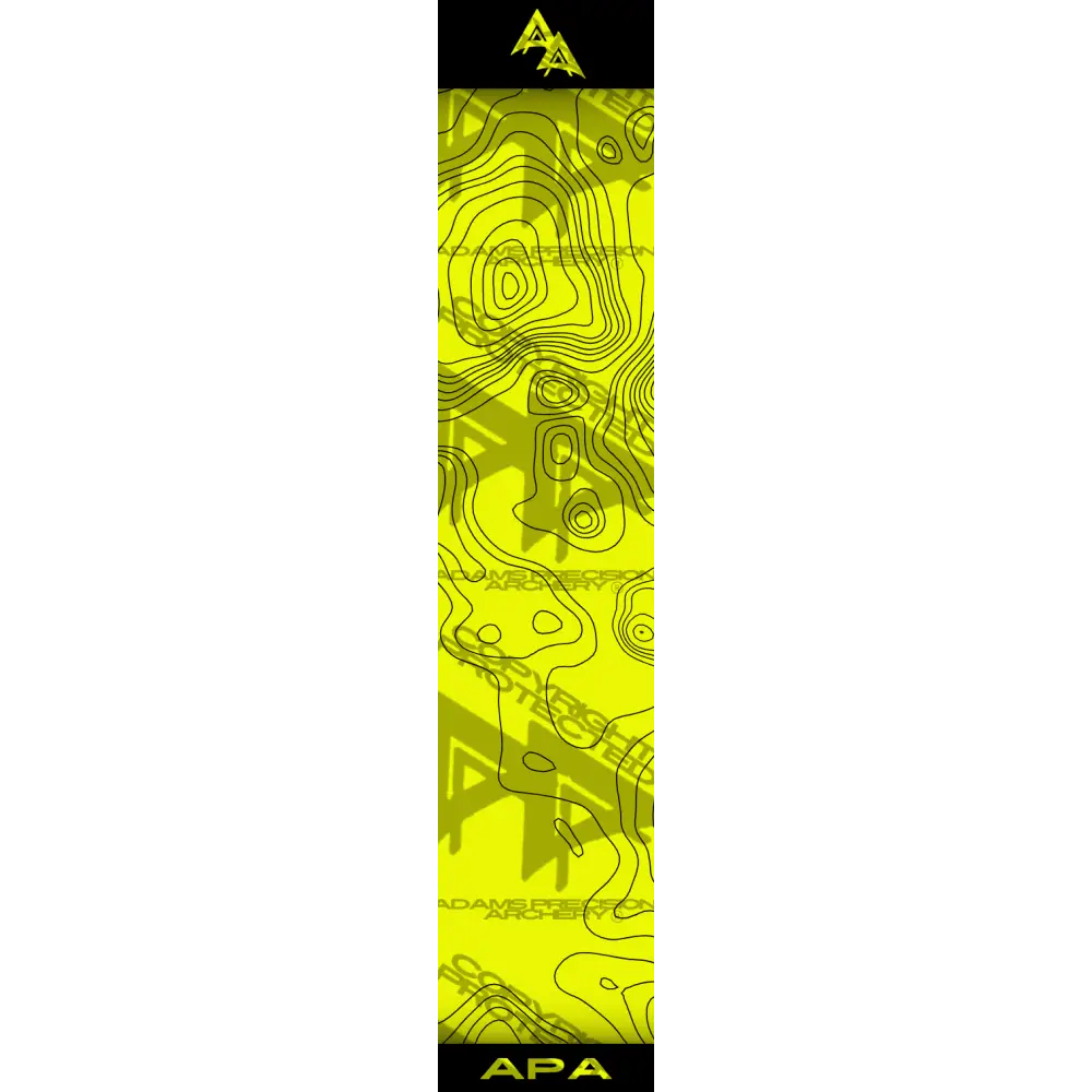 APA TOPO FLO YELLOW ARROW WRAP FLUORESCENT / BANDED ARROW WRAPS