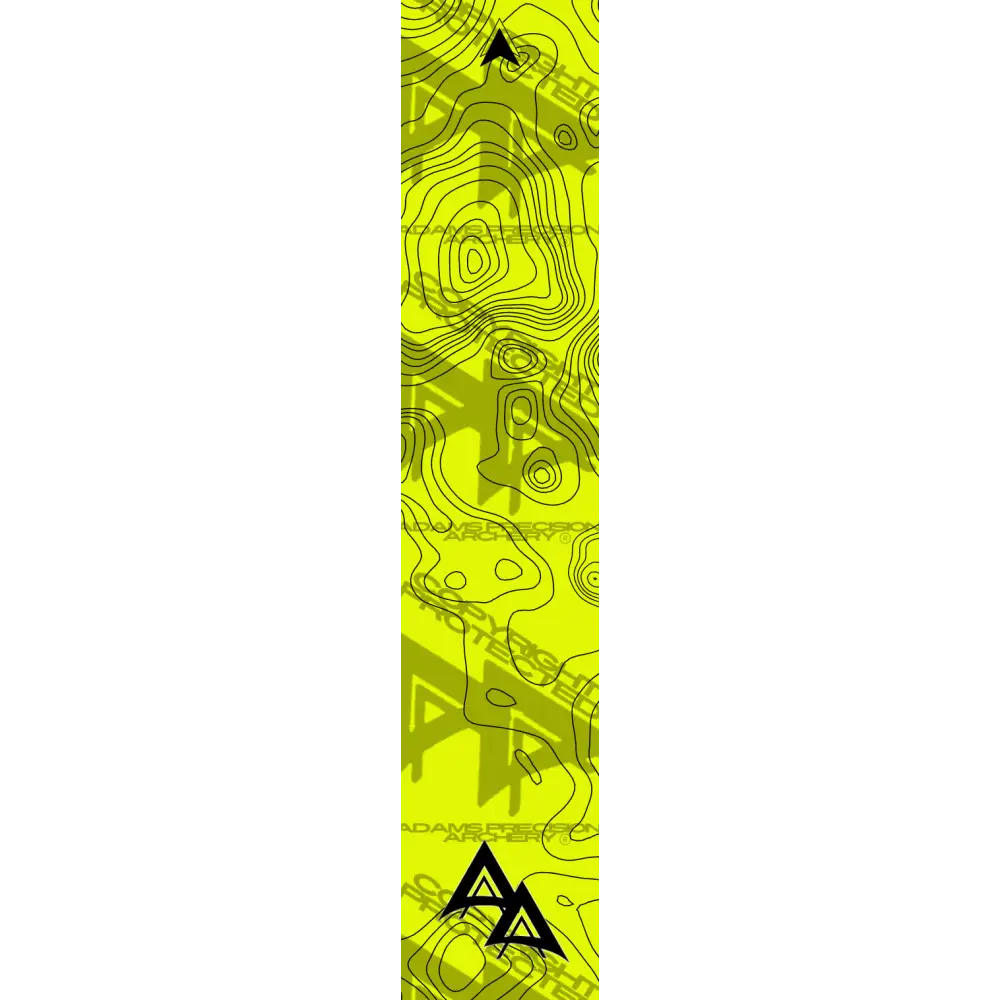 APA TOPO FLO YELLOW ARROW WRAP FLUORESCENT / TRADITIONAL ARROW WRAPS