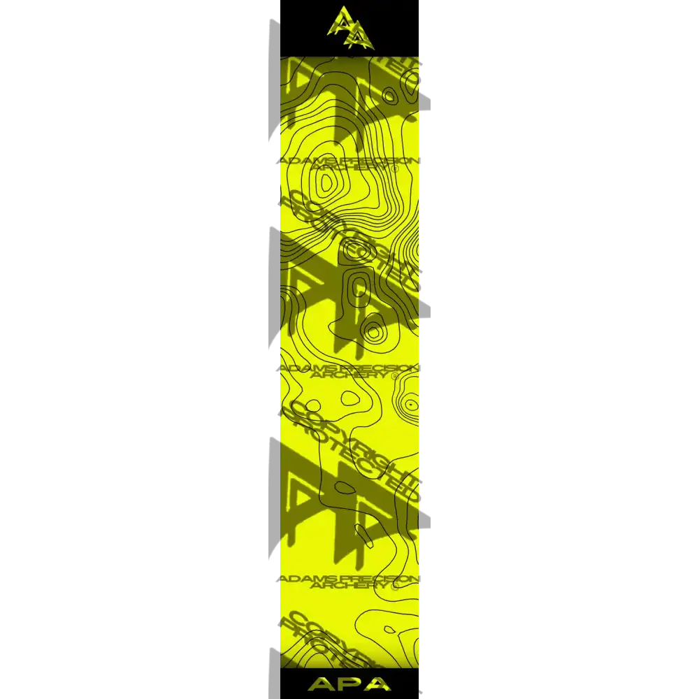 APA TOPO FLO YELLOW ARROW WRAP FLUORESCENT / BANDED ARROW WRAPS