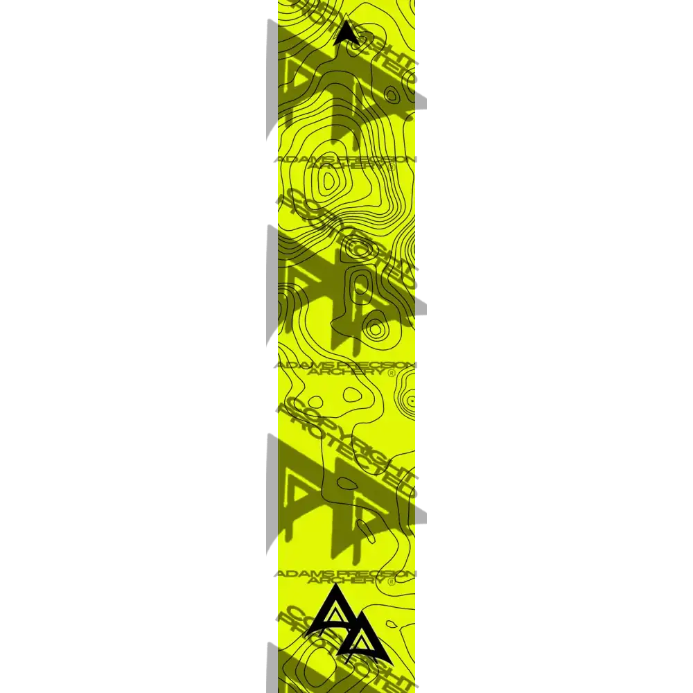 APA TOPO FLO YELLOW ARROW WRAP FLUORESCENT / TRADITIONAL ARROW WRAPS