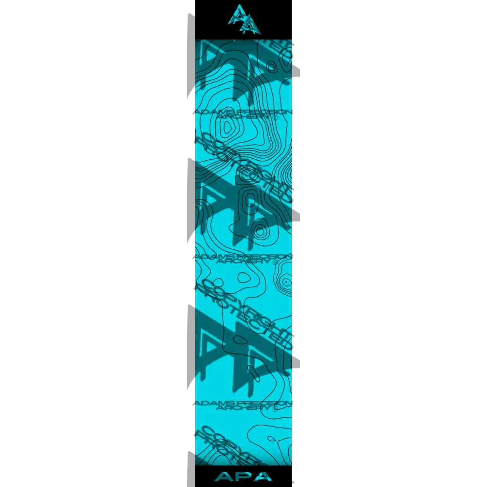 APA TOPO TEAL ARROW WRAP MATTE (STANDARD) / BANDED ARROW WRAPS