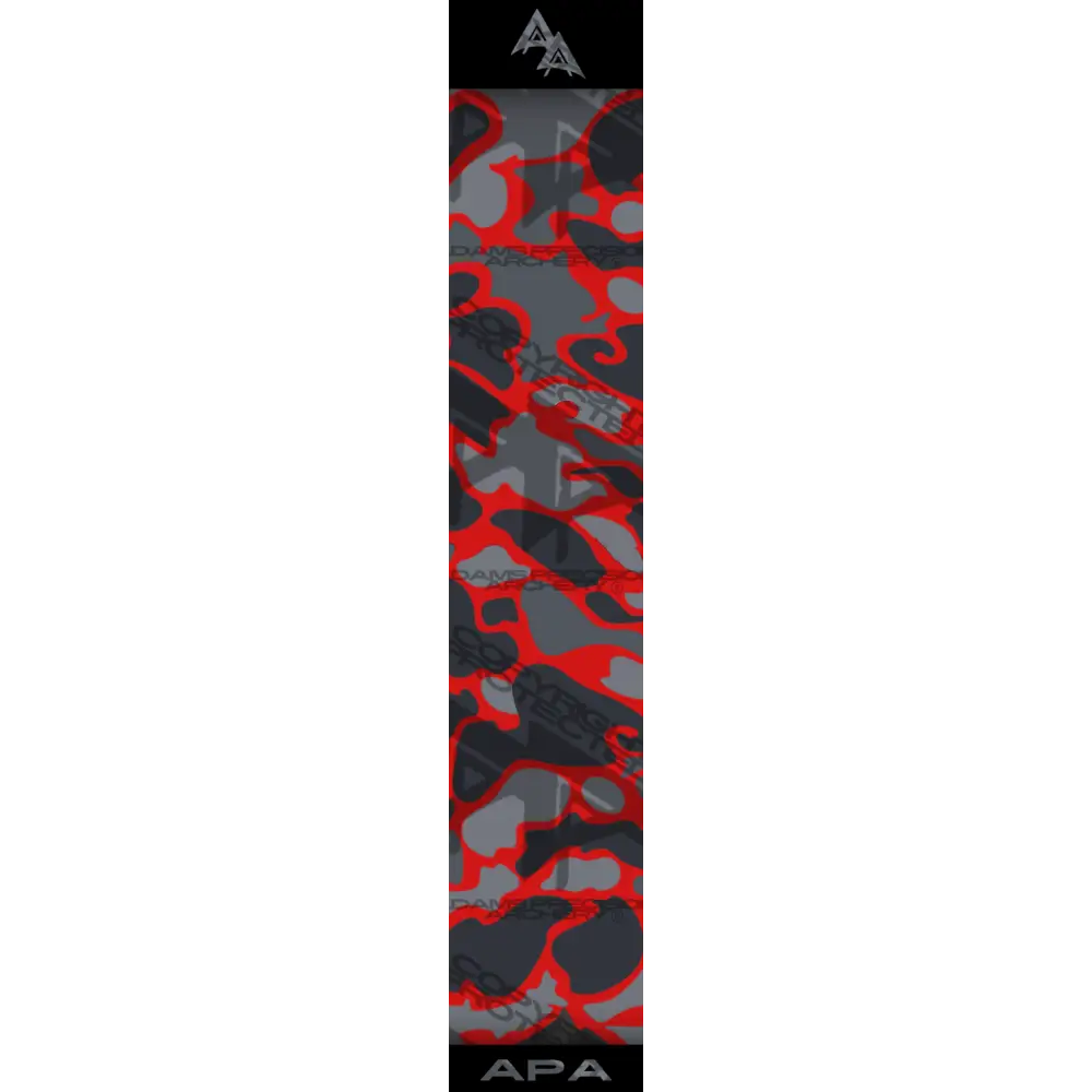 APA VINTAGE DUCK CAMO SERIES ARROW WRAPS - GREY/RED MATTE (STANDARD)