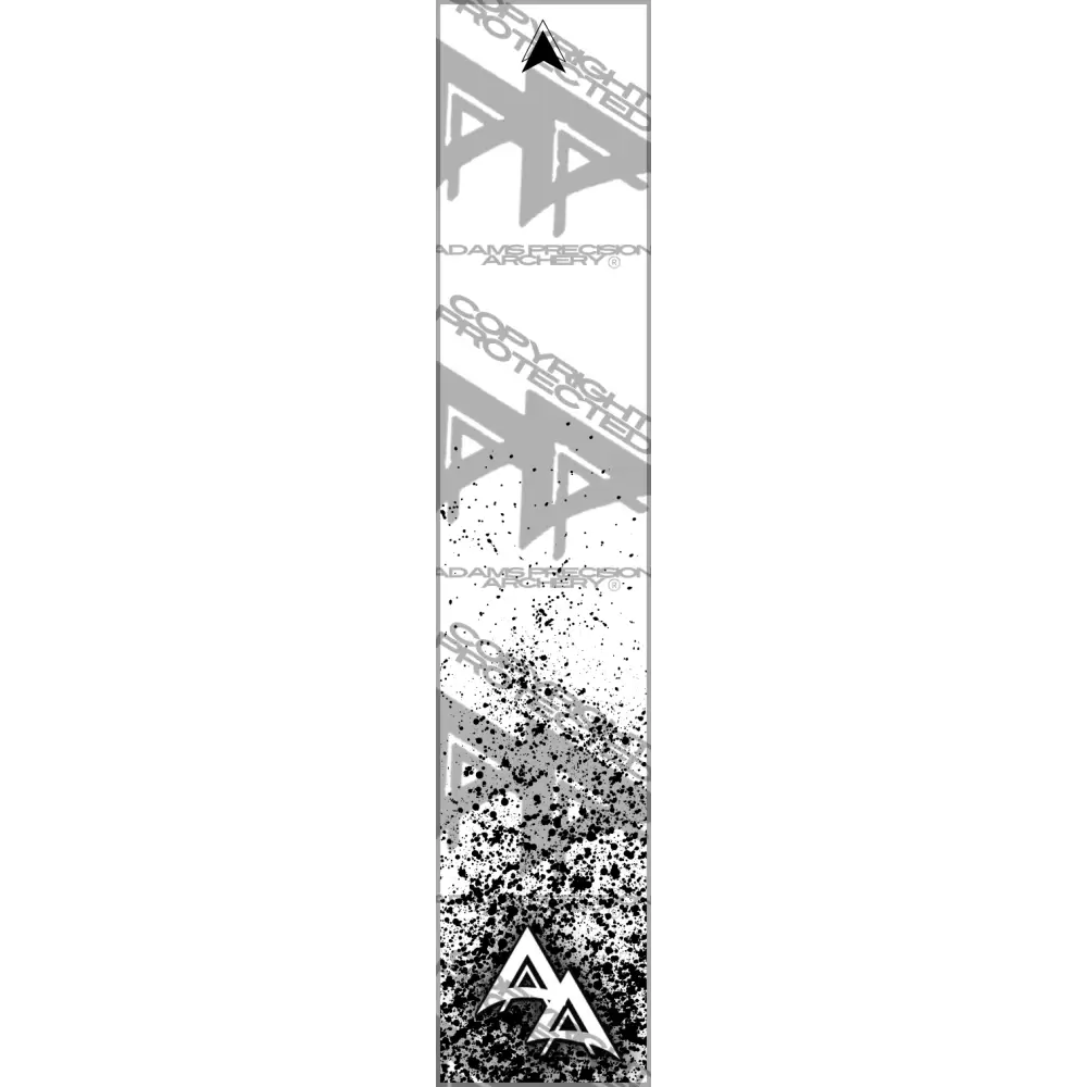 APA WHITE PAINTBALL SERIES ARROW WRAP MATTE (STANDARD) ARROW WRAPS