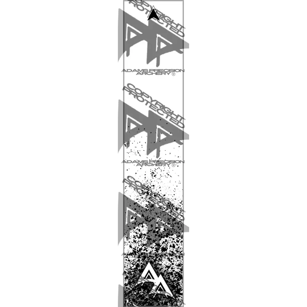 APA WHITE PAINTBALL SERIES ARROW WRAP MATTE (STANDARD) ARROW WRAPS