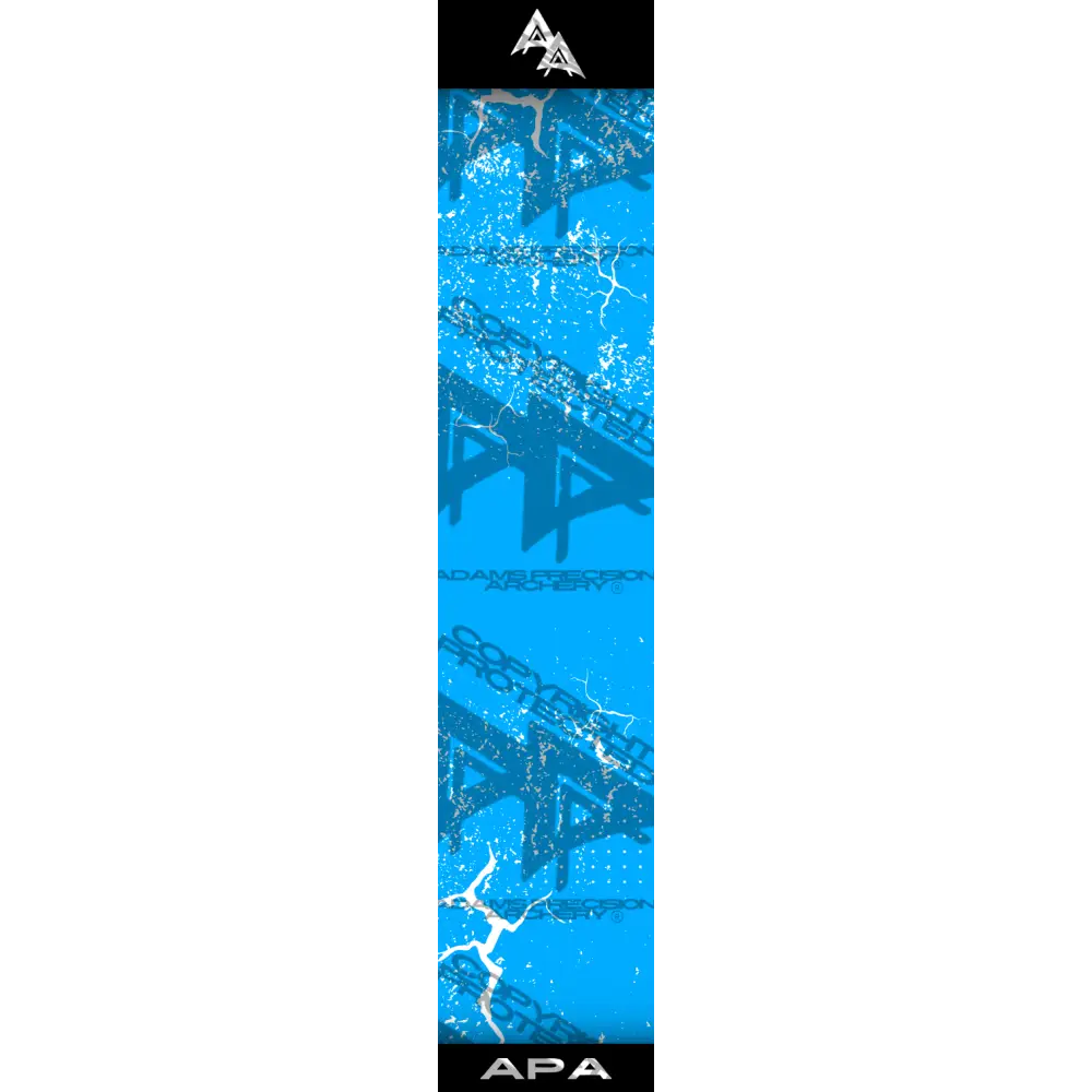 APA WHITE SHATTERED SERIES ARROW WRAP BLUE
