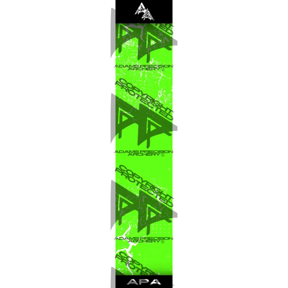APA WHITE SHATTERED SERIES ARROW WRAP GREEN
