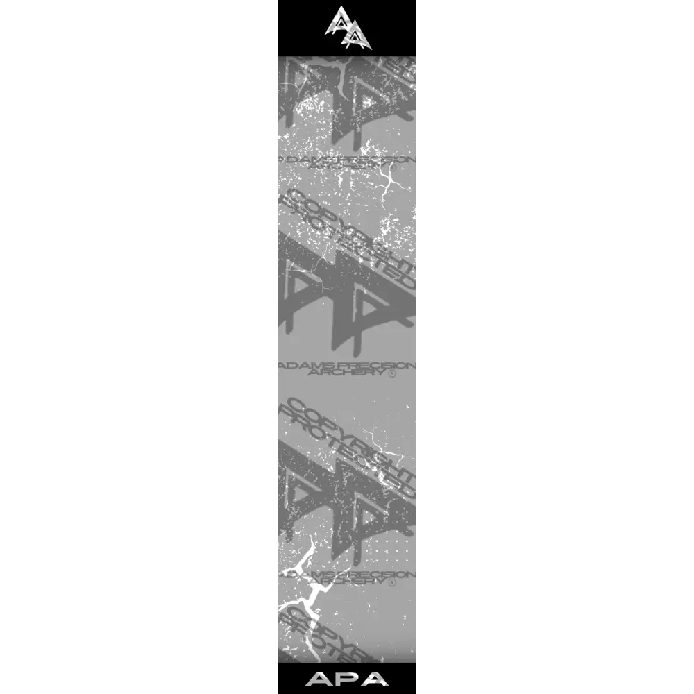 APA WHITE SHATTERED SERIES ARROW WRAP GREY