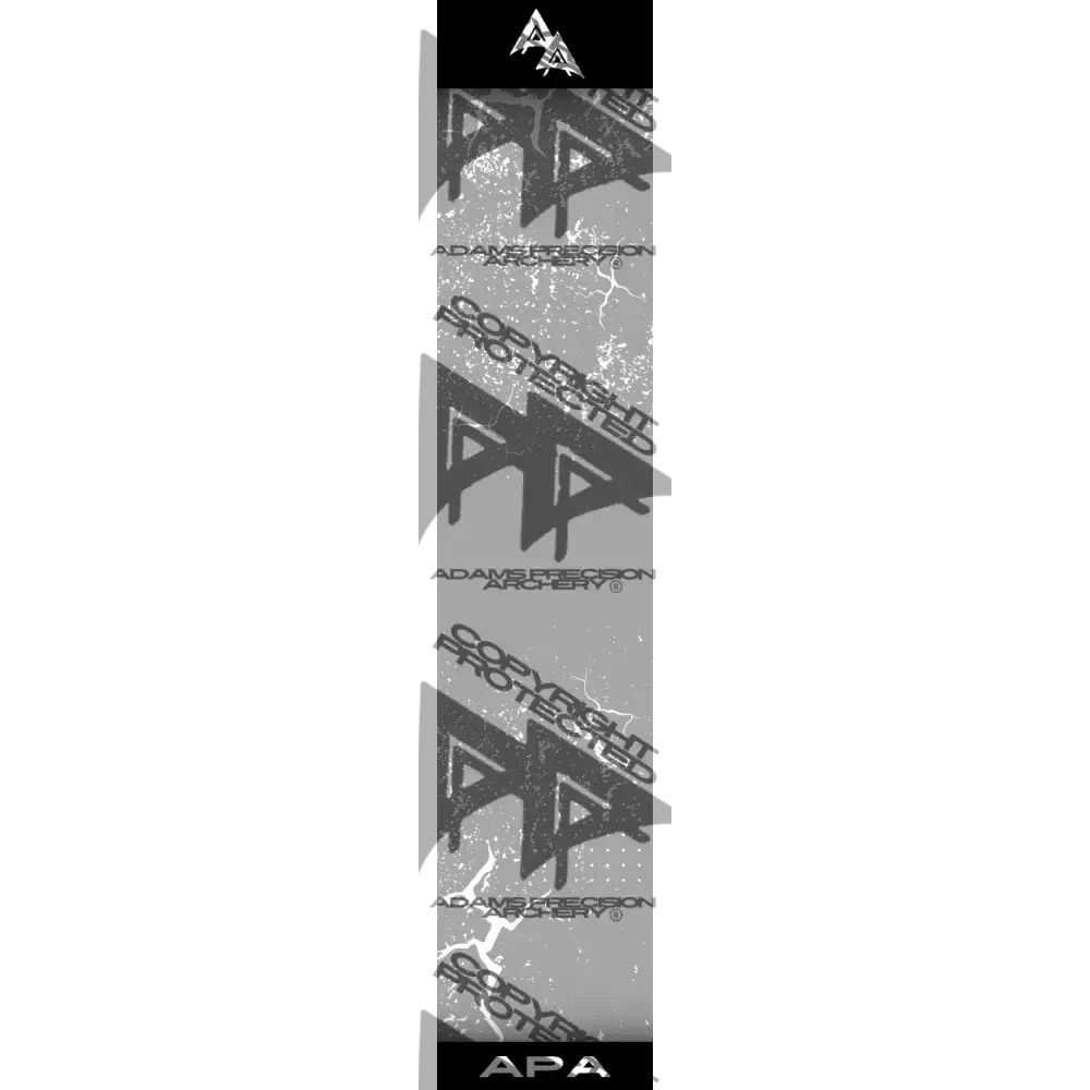 APA WHITE SHATTERED SERIES ARROW WRAP GREY