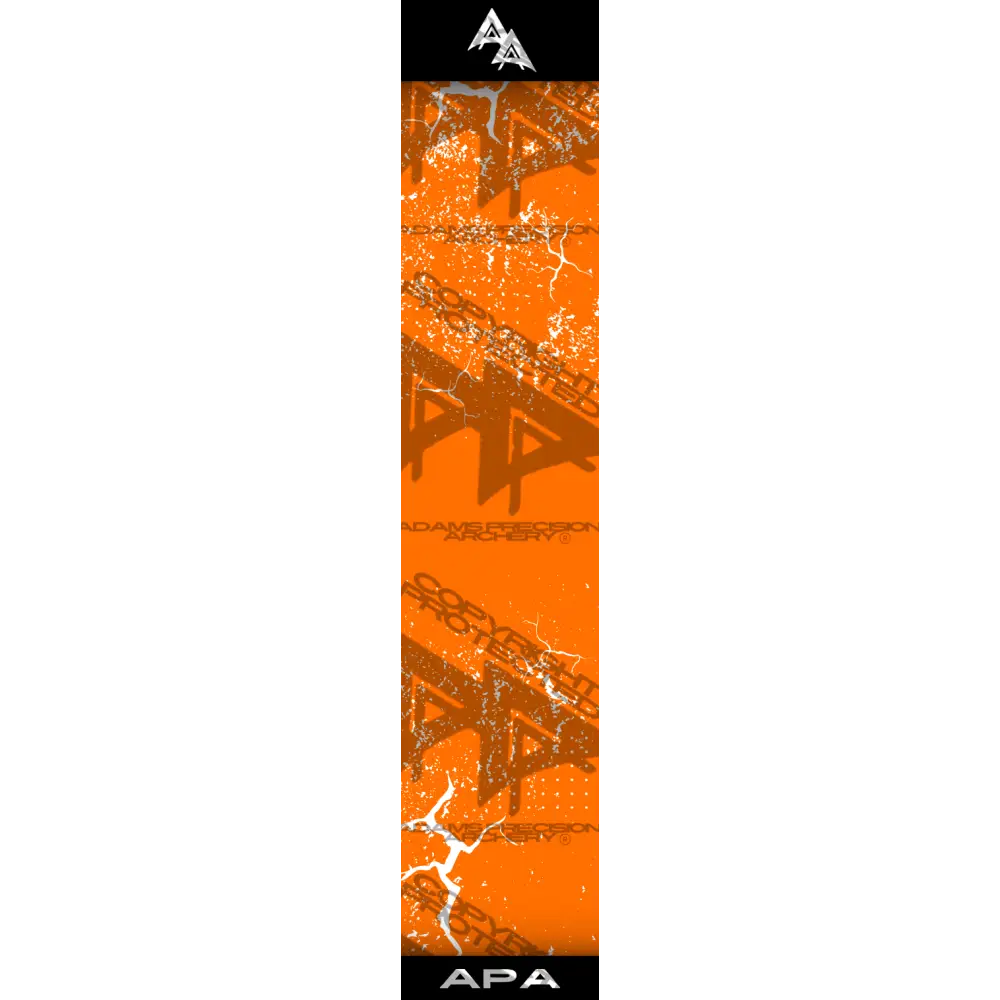 APA WHITE SHATTERED SERIES ARROW WRAP ORANGE