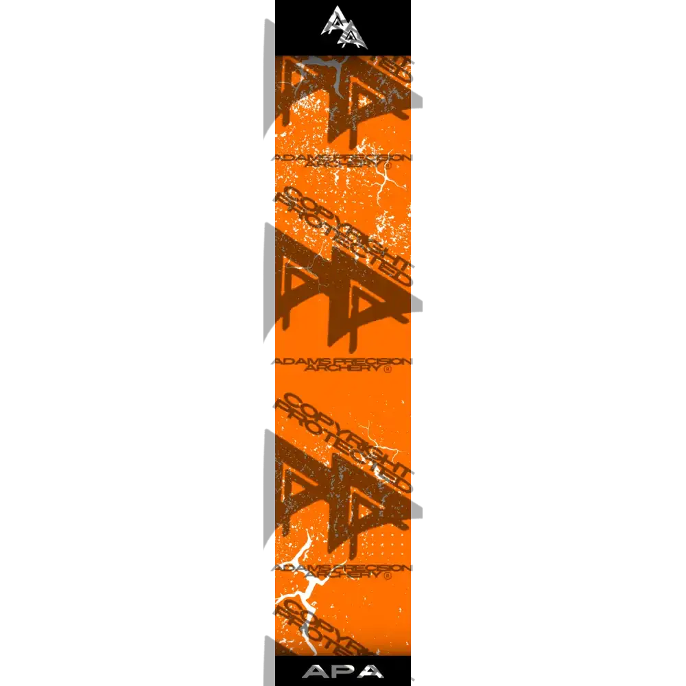 APA WHITE SHATTERED SERIES ARROW WRAP ORANGE