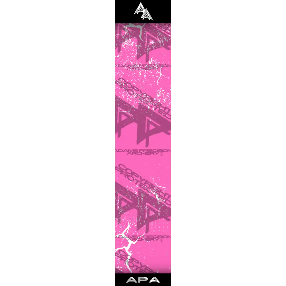 APA WHITE SHATTERED SERIES ARROW WRAP PINK