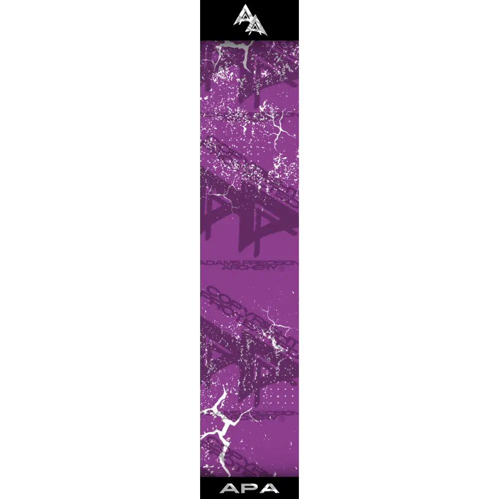APA WHITE SHATTERED SERIES ARROW WRAP PURPLE