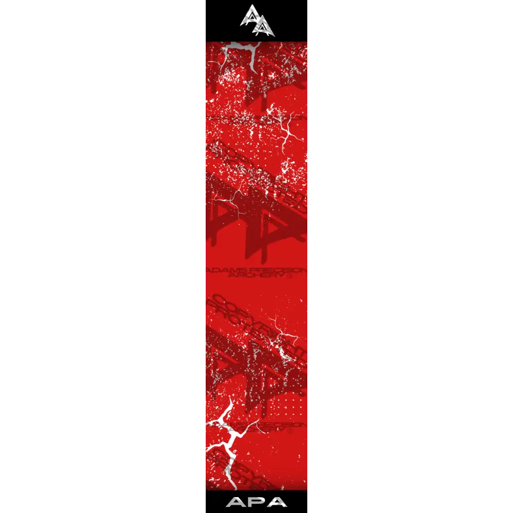 APA WHITE SHATTERED SERIES ARROW WRAP RED