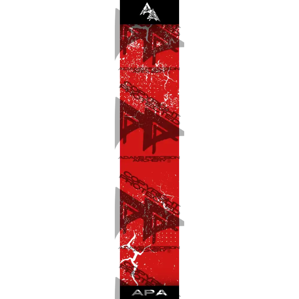 APA WHITE SHATTERED SERIES ARROW WRAP RED