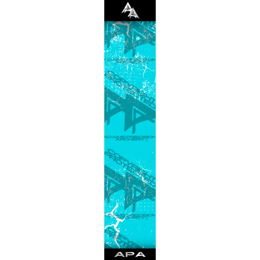 APA WHITE SHATTERED SERIES ARROW WRAP TEAL