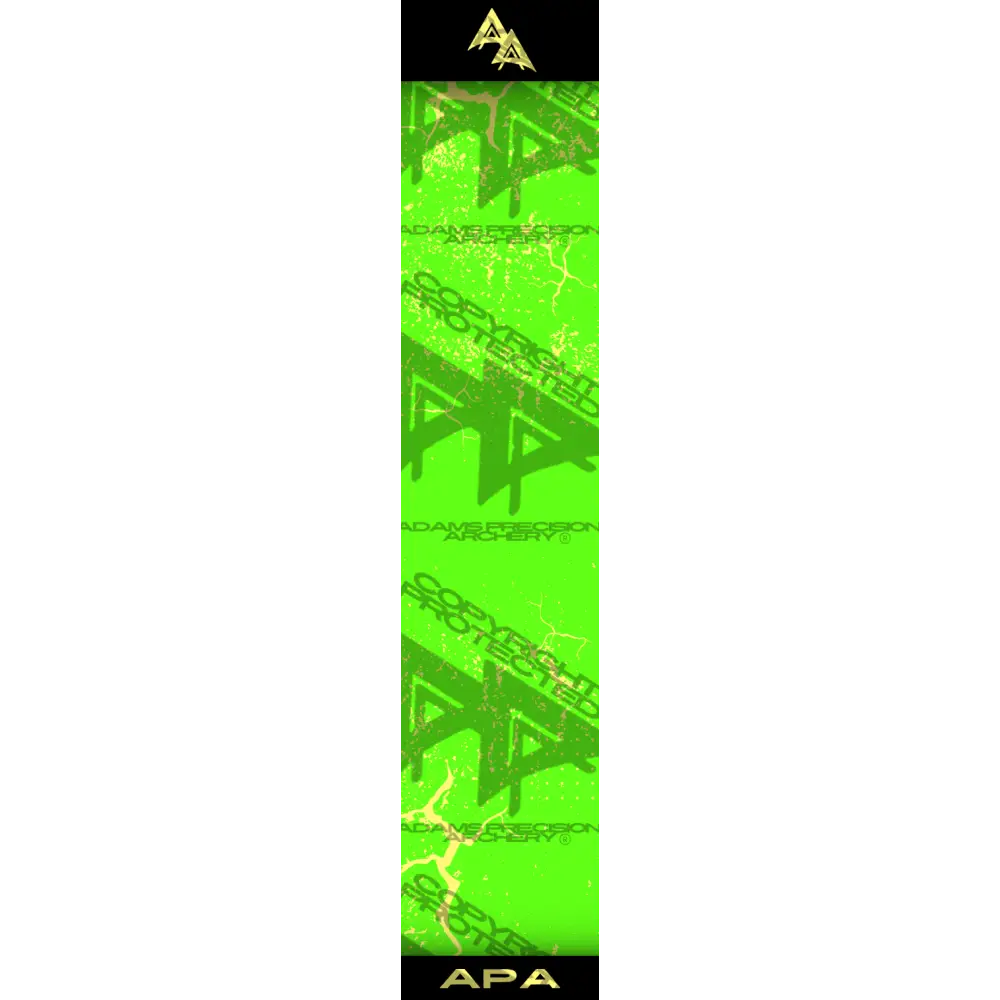 APA YELLOW SHATTERED SERIES ARROW WRAP GREEN