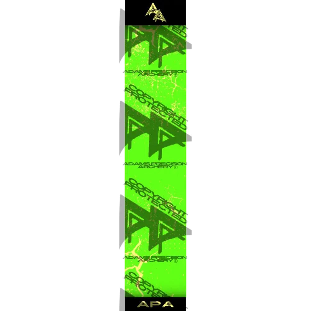 APA YELLOW SHATTERED SERIES ARROW WRAP GREEN