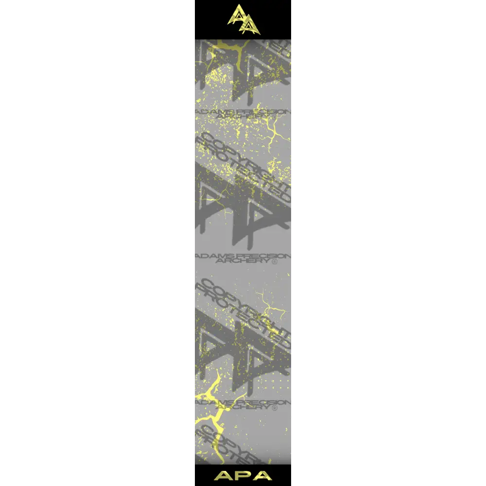 APA YELLOW SHATTERED SERIES ARROW WRAP GREY