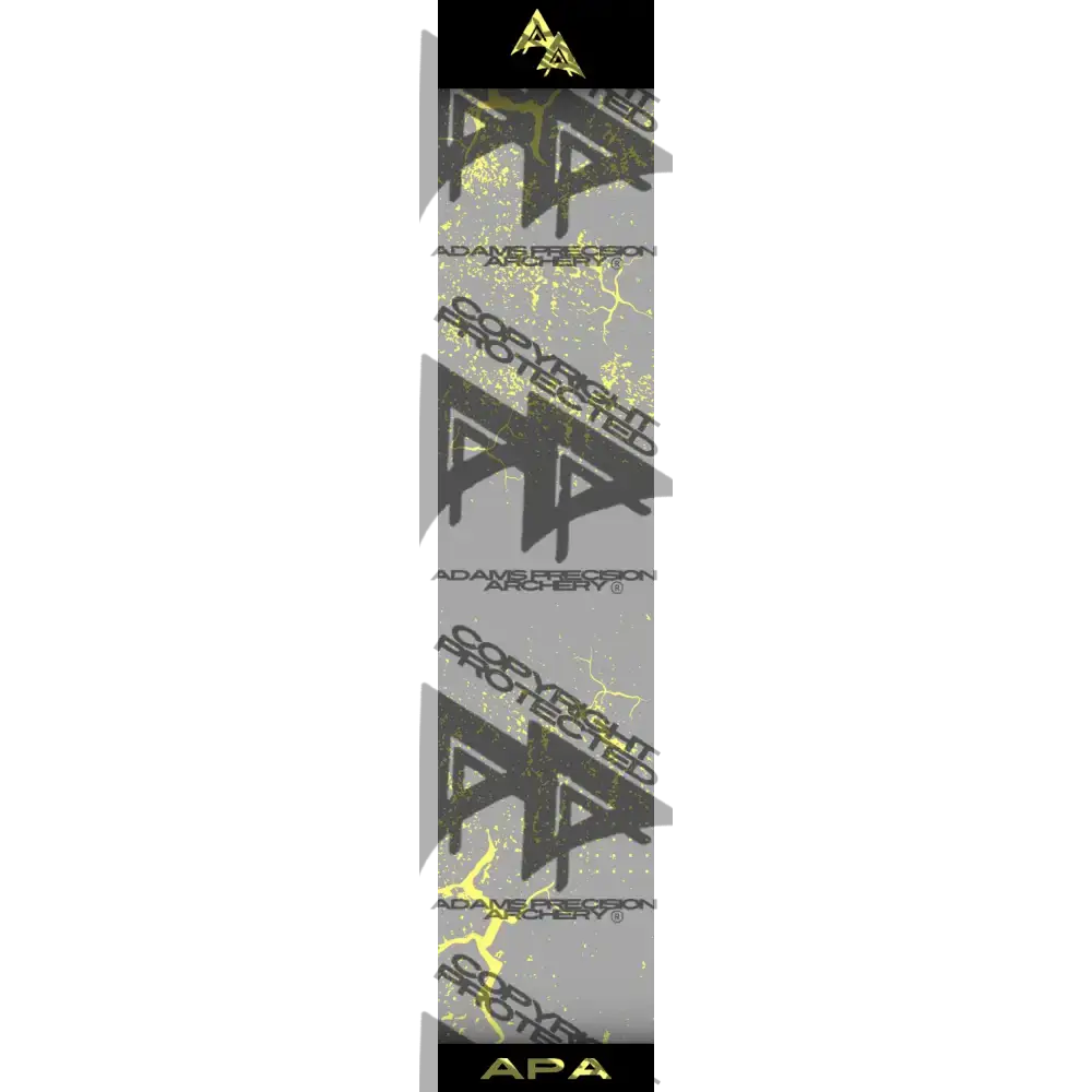 APA YELLOW SHATTERED SERIES ARROW WRAP GREY