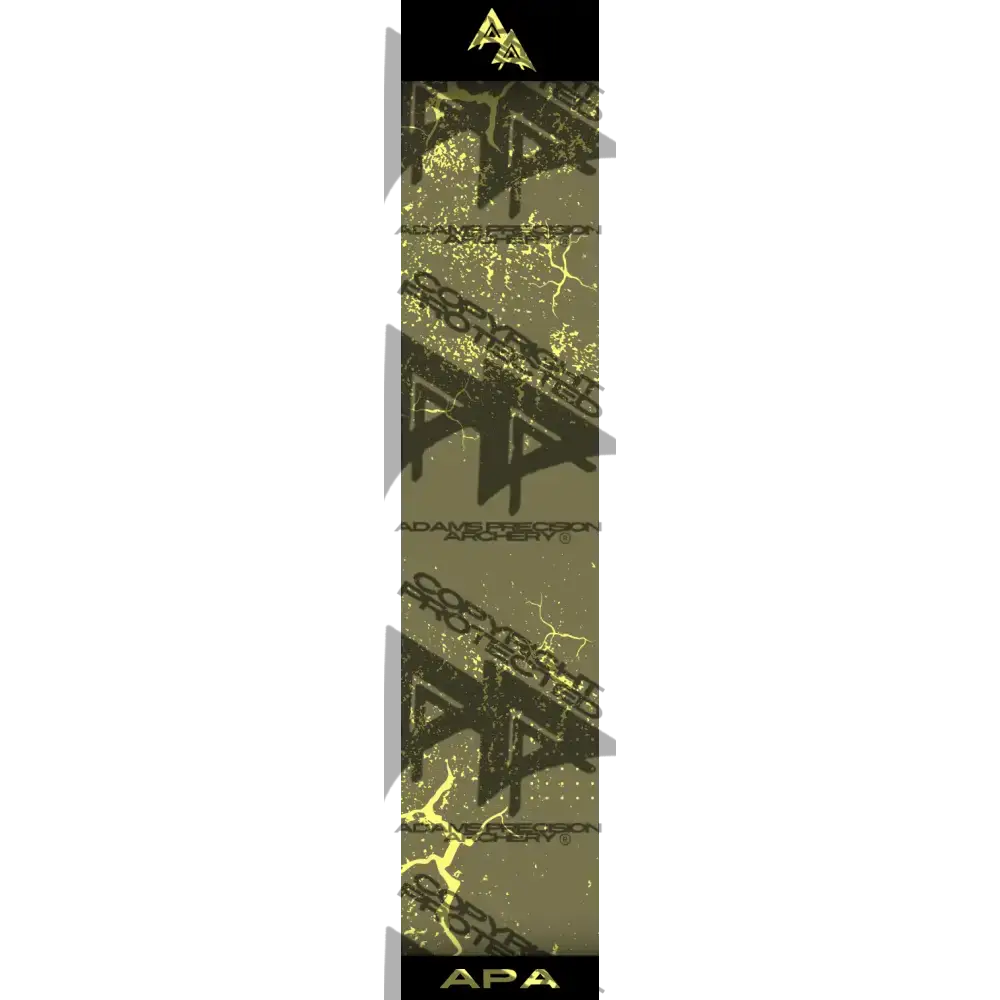 APA YELLOW SHATTERED SERIES ARROW WRAP OD GREEN