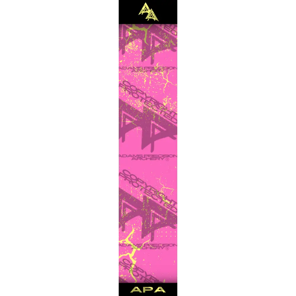APA YELLOW SHATTERED SERIES ARROW WRAP PINK