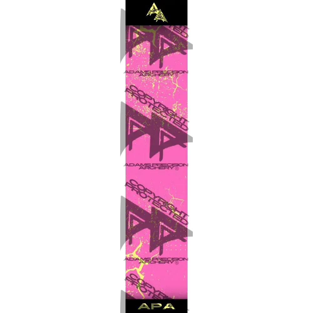 APA YELLOW SHATTERED SERIES ARROW WRAP PINK
