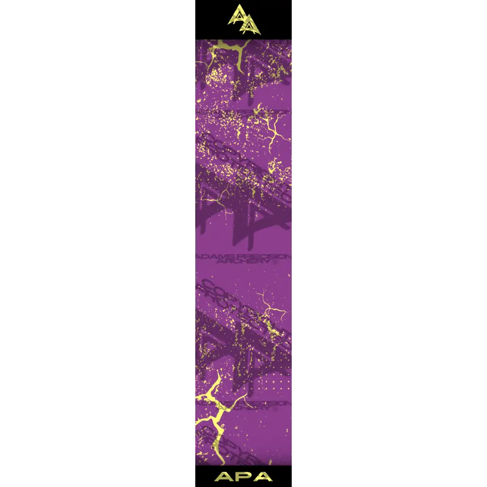 APA YELLOW SHATTERED SERIES ARROW WRAP PURPLE