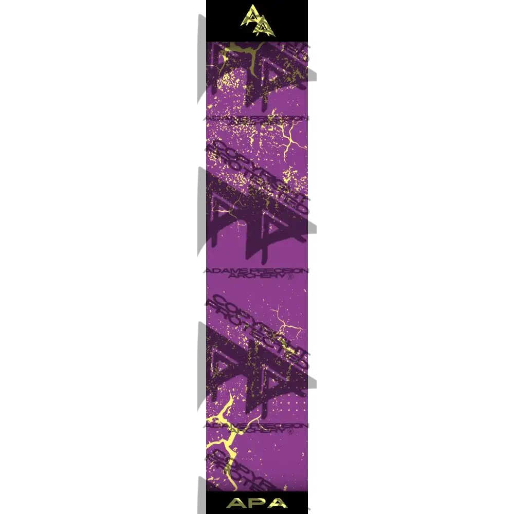 APA YELLOW SHATTERED SERIES ARROW WRAP PURPLE