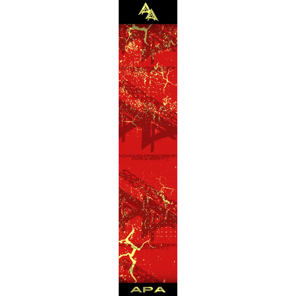 APA YELLOW SHATTERED SERIES ARROW WRAP RED