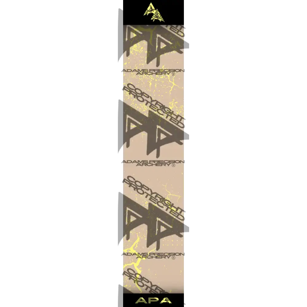 APA YELLOW SHATTERED SERIES ARROW WRAP SAND