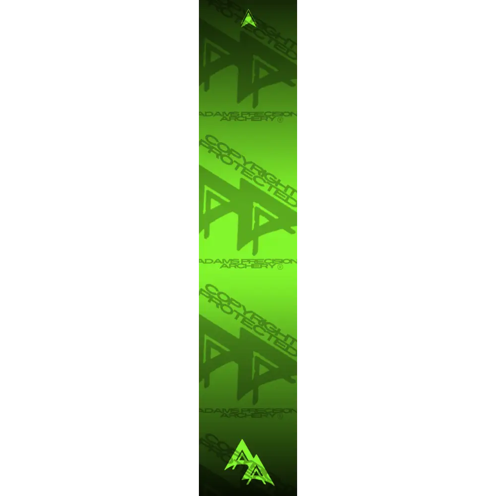 DISSOLVING COLOR 2.0 SERIES ARROW WRAPS - FLO GREEN FLUORESCENT