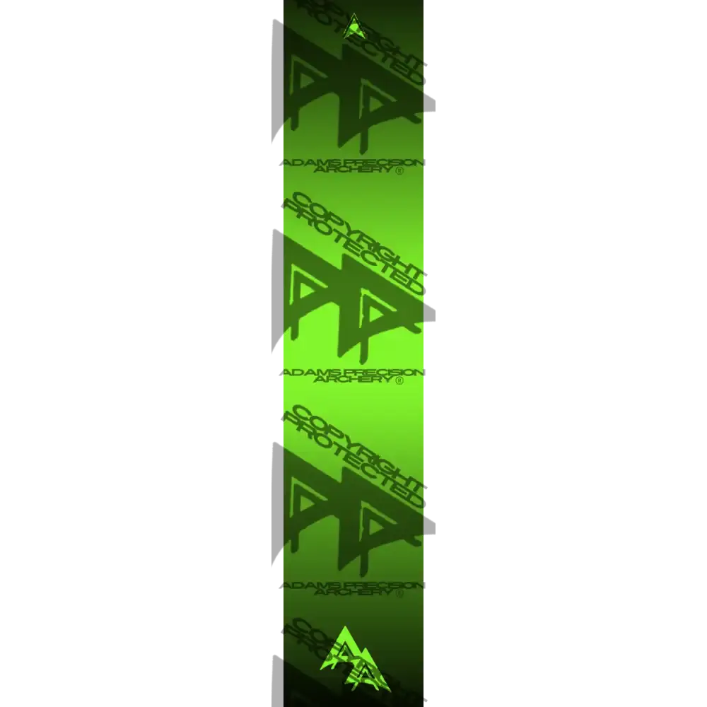 DISSOLVING COLOR 2.0 SERIES ARROW WRAPS - FLO GREEN FLUORESCENT